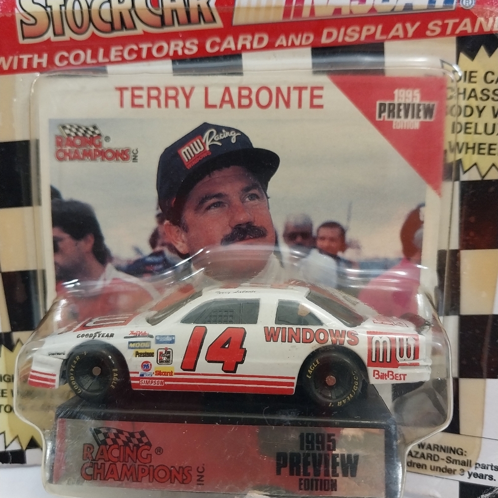Racing Champions Terry Labonte 1/64 Nascar Stock Car Toy #14 1995 Preview #N030 - Picture 2 of 3